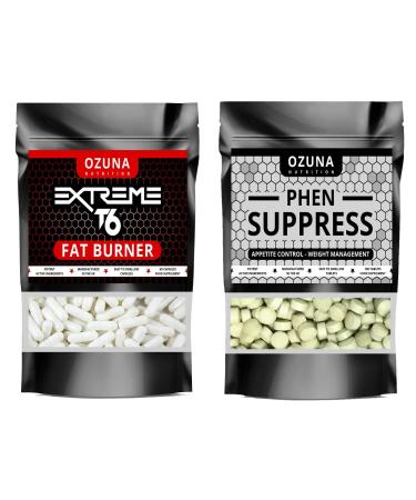 Extreme T6 Keto Fat Burner & PHEN Suppress Appetite Suppressant Bundle Weight Loss & Appetite Control Pills Made in The UK