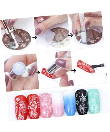 FRCOLOR 1 Set Double-headed Silicone Diamond Seal Nail Stencils Nail Art Stamper Tool Silicone Nail Tools Nail Polish Novel Manicure Pens Manicure Stamper French Silica Gel Jelly 8.6X3cm Colorful - Buy Online on GoSupps.com