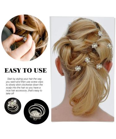 TUUXI 84pcs Rhmeta Title: inestone Crystal Twisters Set - Spiral Hair Pins for Wedding and Prom - Buy Online on GoSupps.com
