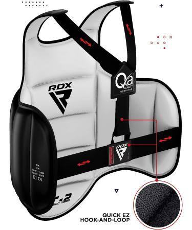 RDX Reversible Boxing Body Protector Kickboxing MMA Chest Guard - Black (L-XL) - Buy Online on GoSupps.com