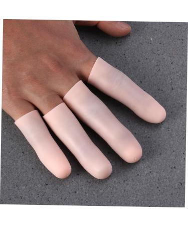Silicone Gel Finger Cots 24 Pcs Toe Caps Thumb Protector Pain Set - Beige Invisible Toe Covers Protective Gear - Pack of 8 - Buy Online on GoSupps.com