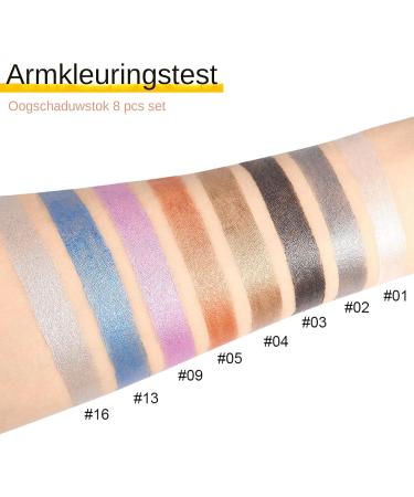 Eyeshadow Stick 8 Pieces Glitter Eyeshadow Pencil Eye Makeup Shadow Applicator Blendable Cream Waterproof Eyeshadow Stick Long Lasting Stick for Cosmetics 01 - Buy Online on GoSupps.com