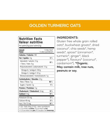 Nature's Path Organic Superfood Golden Turmeric Oatmeal 210 g (Pack of 6) Gluten Free Non-GMO - Buy Online on GoSupps.com