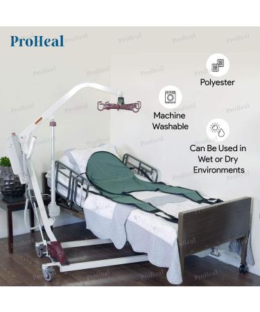 ProHeal Universal Padded Lift U Sling with Head Support - Large Polyester Divided Leg Sling | Compatible with Hoyer, Invacare, McKesson, Drive, Lumex, Joerns - 59 L x 21.5 - Pack of 1 - Buy Online on GoSupps.com