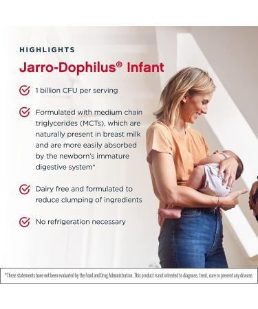 Jarrow Formulas Jarro-Dophilus Infant Probiotic Drops 0.51 fl oz - Best Baby Probiotic - Buy Online on GoSupps.com