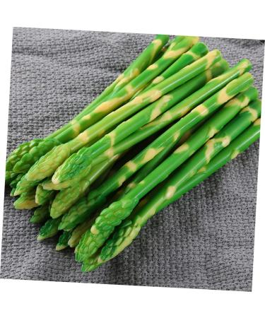 HOMSFOU 40 Pcs Simulated asparagus ornaments rustic decor plastic flower vase cabinet decor vegetable fruit ornament decorative vegetables lifelike Simulated Asparagus Models cupboard fake - Buy Online on GoSupps.com