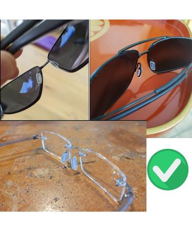 OPUGIT Silicone Nose Pads - Anti-Slip Rectangular Inserts | 5 Pairs Clear for Comfortable Eyewear - Buy Online on GoSupps.com