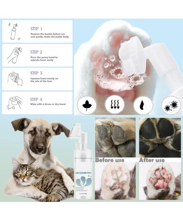 Dog Paw Cleaner Set - 150ml Foam Microfiber Towel Balm & LED Nail Trimmer | International Shipping - Buy Online on GoSupps.com