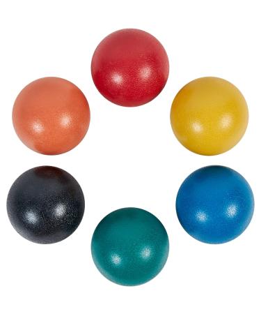 ApudArmis 3.3In Croquet Ball Replacement, Set of 6 Colored Replacement Croquet Balls for Lawn Backyard 35In Six Player Croquet Game