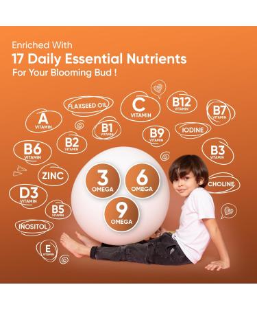Multivitamin for Kids - 120 Natural Raspberry & Orange Flavour Chewable Gummies (2 Month Supply) - Low-Sugar Childrens Multivitamins with Zinc & Omega 3 6 & 9 - Vegetarian Vitamins for Kids Multivitamin Gummies - Buy Online on GoSupps.com