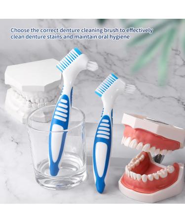 Annhua 2 Denture Brush - Double Sided Soft Bristles for Denture Cleaning and Retainers - Invisible Braces - Buy Online on GoSupps.com