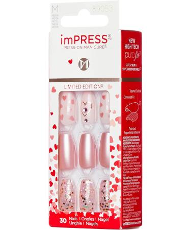 KISS imPRESS Press-On Manicure Limited Edition Valentine Nails Love Myself' 30 Count - Buy Online on GoSupps.com