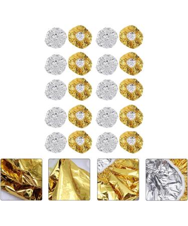 STOBAZA Lot de 20 Bonnets Thermiques en Aluminium R utilisables 10 Dor s 10 Argent s Bonnets Chauffants pour Soins Capillaires Profond Adapt s pour Coloration et Permanente  - Buy Online on GoSupps.com