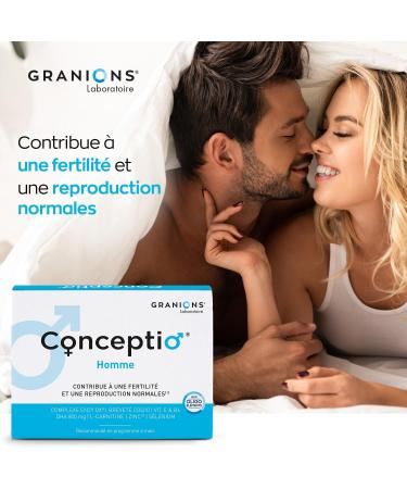 GRANIONS | Conceptio Homme | Male Fertility Normal Reproduction | Enzy Ox Patented Complex (Coenzyme Q10 Vitamin E) L-Carnitine Dha Trace Elements | 90 capsules and 30 sachets (30 days) - Buy Online on GoSupps.com