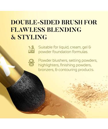 Dual-Ended Self Tanner Blending Brush & Natural Sponge - Streak-Free Tanning | X-Tan Sunless - Buy Online on GoSupps.com