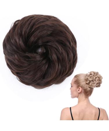 SEGO hairpiece bun hair tie hair extension VOLUMINOUS hair knot extensions updos 50g - medium brown M4 M4 medium brown