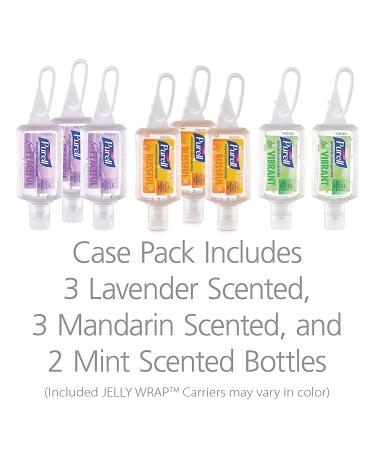 Purell Advanced Hand Sanitizer Gel with Essential Oils Scented Variety Pack - 1 fl oz Travel Size Bottles (Pack of 8) with Jelly Wrap Carrier - Buy Online on GoSupps.com