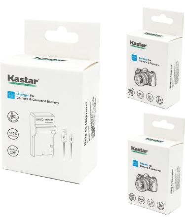 Kastar Battery (X2) & Slim USB Charger for JVC BN-VF808 BN-VF808U - Compatible with Everio GZ-MG & GR-D Series - High Quality Power Solution - Buy Online on GoSupps.com