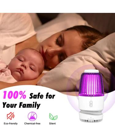 Mosquito Killer Lamp Fly Trap with Cleaning Brush Indoor Outdoor Safe Effective Physical Pest Control Portable for Camping Patio Yard Home - Buy Online on GoSupps.com