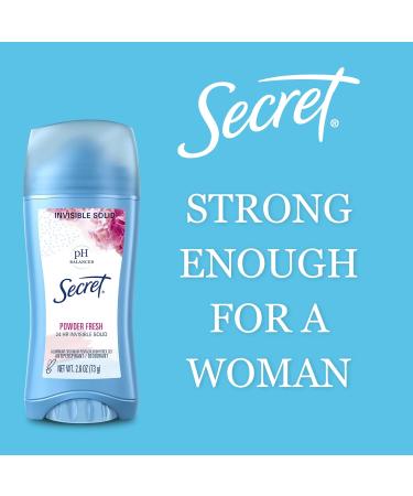Secret Antiperspirant and Deodorant for Women 24hr Sweat & Odor Protection PH Balanced Protection Gentle on Skin Invisible Solid Powder Fresh Scent 2.6 oz - Buy Online on GoSupps.com