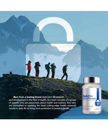 NAD+ 1000MG Resveratrol Boosting Supplement | Riboside for Cellular Energy & Repair | 120 Count - Buy Online on GoSupps.com