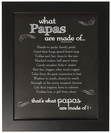 Papa Chalkboard Frame - Gift for Papa for Father's Day, Birthday, Birth of Grandchild - Made in USA