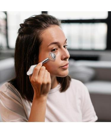 Eye Roller Massager & Gua Sha Facial Tool | 2-in-1 Anti-Aging Stick for Puffiness Wrinkles & Firm Skin - Shop Internationally - Buy Online on GoSupps.com