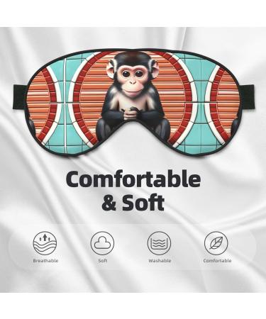 Silent Monkey Eye Mask - Soft Adjustable Nighttime Comfort for Men & Women - Black | International Shipping Available - Buy Online on GoSupps.com