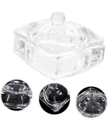 Zerodeko Diamond Decor Candy Jar Nail Art Accessories Glass Nail Dish with Lid Acrylic Nail Tools Nail Dish Cup Manicure Nail Dish Dappen Dish Glass Nail Cup Glass Jar Wedding 1 - Buy Online on GoSupps.com