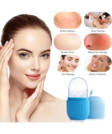 Aiqinu Ice Scooter: Reusable Silicone Face Eye Massager for Pore Shrinking Anti-Folds Skin Elasticity & Swelling Reduction - International Shipping Available - Buy Online on GoSupps.com