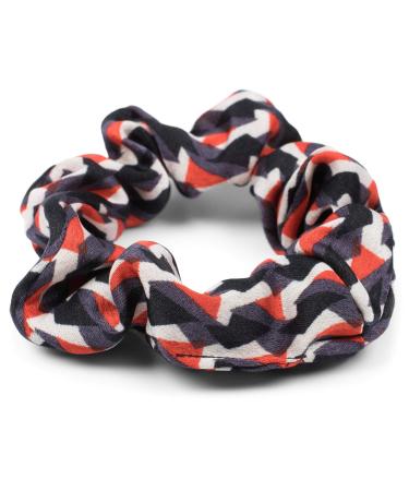 Stylbreaker Women s Elastic Hair Tie with Retro Pattern - Triangular Cloth Scrunchie in Red-Black-Gray - Braid Rubber Hair Band 04027015 - Buy Online on GoSupps.com