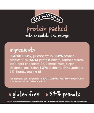 Eat Natural Protein Bars with Chocolate and Orange 45g 12 Pack - Buy Online on GoSupps.com
