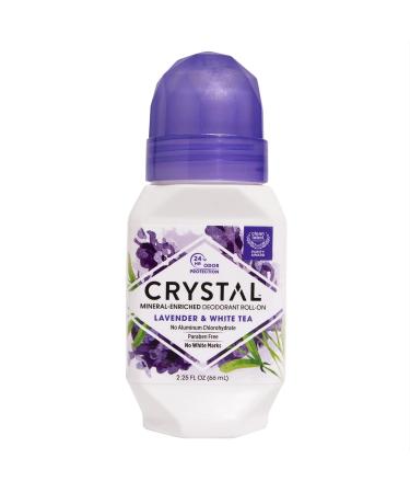 Crystal Mineral Deodorant Roll-On Lavender & White Tea Purple 2.25 Fl Oz (Pack of 2) - Buy Online on GoSupps.com