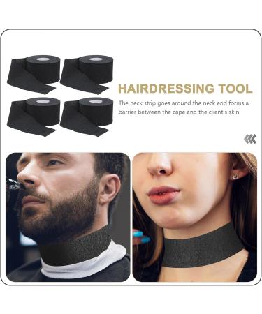 GALPADA Bande de Protection du Cou Jetable en Papier Noir 4 Rouleaux de 100 Pi ces Souple Imperm able et Extensible Usage Professionnel pour Salon de Coiffure et Barbier - Buy Online on GoSupps.com