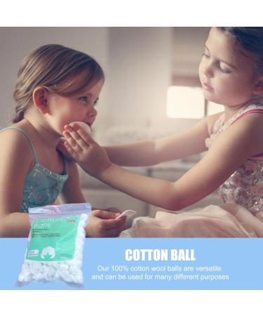 White Round Cotton Wool - Cotton Wool Balls | Cotton Pads Baby | Makeup Cleaning Tool Absorbent Lightweight | Household Needs Skin Prep Wound | Cleansing Everyday Use Cotton Balls for Babies 2. About 200 grains (about 0.5 grams) - Buy Online on GoSupps.com