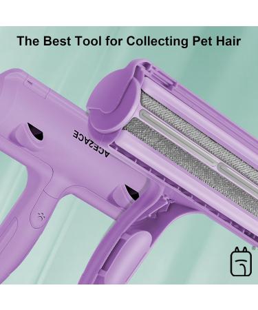 Ace2ace Animal Hair Remover | Reusable Lint Roller for Dog & Cat Hair | Perfect for Sofas Carpets & Pet Beds - Purple - Buy Online on GoSupps.com