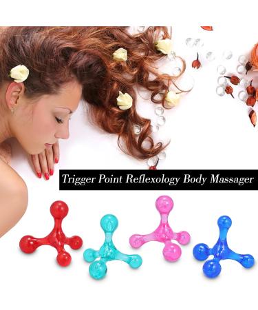 Layhou 4 Point Trigger Point Massage Device - Reflexology Massager for Back Neck Arms & Legs - Green - Buy Online on GoSupps.com