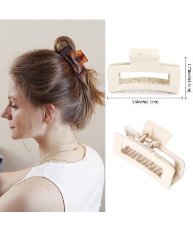 Vsiopy 10pcs Hair Claw Clips for Women - Strong Hold 3.5 Inch Nonslip Hair Clamps - Medium to Large Size - Thin Hair Hair Jaw Clips - 5 Pack - Buy Online on GoSupps.com