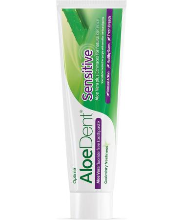 Aloe Dent Sensitive Aloe Vera Toothpaste - Fluoride Free, Vegan, Cruelty Free, 100ml (Pack of 1) - Buy Online on GoSupps.com