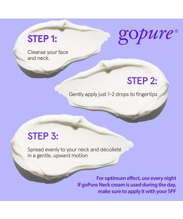 goPure Neck Cream with Repair Complex - Pro-Active Lift Neck Firming Cream - 1.7 oz - Tighten & Smooth Neck Wrinkles - Buy Online on GoSupps.com