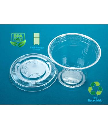 GOLDEN APPLE 9oz Clear Plastic Cups with Flat Lids - 30 Sets | No Hole, Disposable Drinkware - Buy Online on GoSupps.com