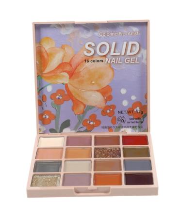 Healeved 1 Box Nail Art Solid Glue Nail Gel Polish Manicure Supply Nail Glue Nail Art Salon Goods Gel for Nails Nail Solid Glue Nail Art DIY Polish Nail Art Glue Nail Polish Girl Cream