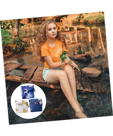 Beavorty Women's Bandages Bag - 3 Pack Cotton Pocket Zippered Wallet for Menstrual Tapes & Breastfeeding Inserts - Portable & Stylish (13x13x1cm) - Buy Online on GoSupps.com