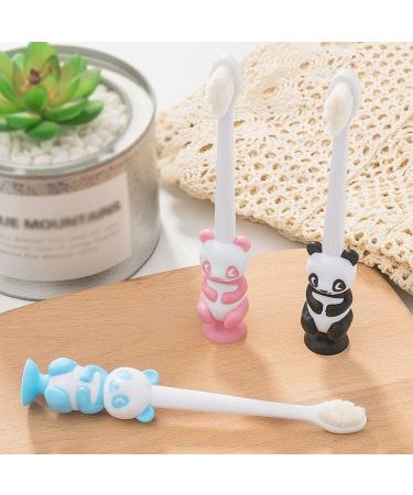 Clean Nano Toothbrush Set for Kids 4 Fun Animal Motif Manual Toothbrushes with Suction Cup Ideal for Toddlers Aged 3-14 - Buy Online on GoSupps.com