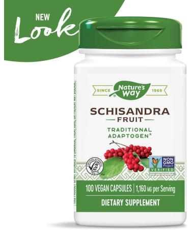 Nature's Way Schizandra Capsules - 100 Count, Fruit Extract for Natural Wellness - Buy Online on GoSupps.com
