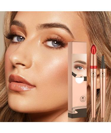 Eyebrow Pencil 4 Tip Eyebrow Pen Smudge-Proof Brow Pen Waterproof Eyebrow Pencil Long-Lasting Natural Eye Brow Pencils for Women (Dark coffee) - Buy Online on GoSupps.com