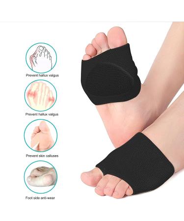 Metatarsal Cushions for High Heels | Gel Foot Pads for Pain Relief | Black | Size S 5-8(Women) 5-6.5(Men) - Buy Online on GoSupps.com