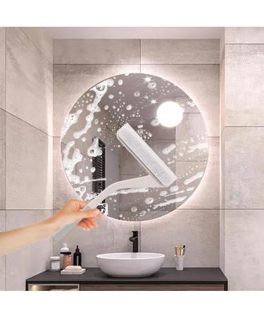 Fovolat Window Cleaning Squeegee | Household Multipurpose Cleaner Tool Portable Space Saving Squeegee Window Cleaning Tool for Glass Doors Grey - Buy Online on GoSupps.com