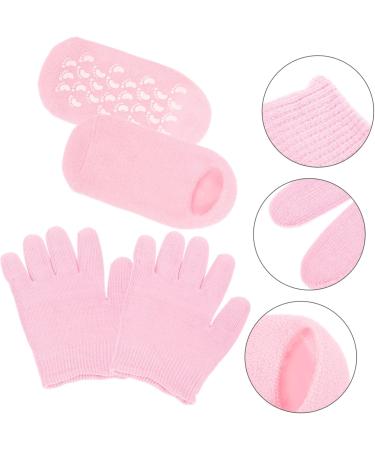 ULTECHNOVO 4 Sets Moisturizing Gloves & Socks Essential Oil Gel Socks Dry Hands Spa Gloves Dry Hands Gloves Moisturizing Socks Household Gel Socks at Night Foot Cream Polyester and Gel Man - Buy Online on GoSupps.com