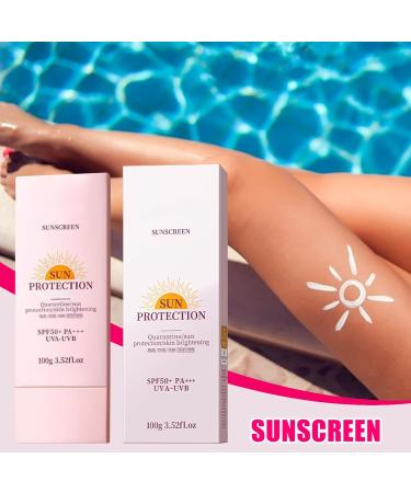 Sun Cream Sun Cream for Women Color Care 100g Light Waterproof Facial Moisturizing Care for Body Makeup Travel - Buy Online on GoSupps.com